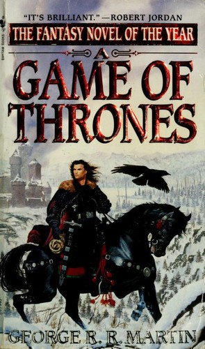 A Game of Thrones cover by George R.R. Martin - epic dark fantasy where the worst harm is issued by decree, marriage, and appointment
